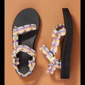 Teva Midform Universal Fray Rainbow Straps